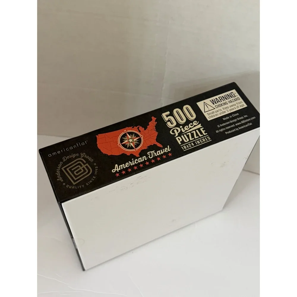 Americanflat American Travel Midwest 500 Piece Puzzle Anderson Design Group Art
